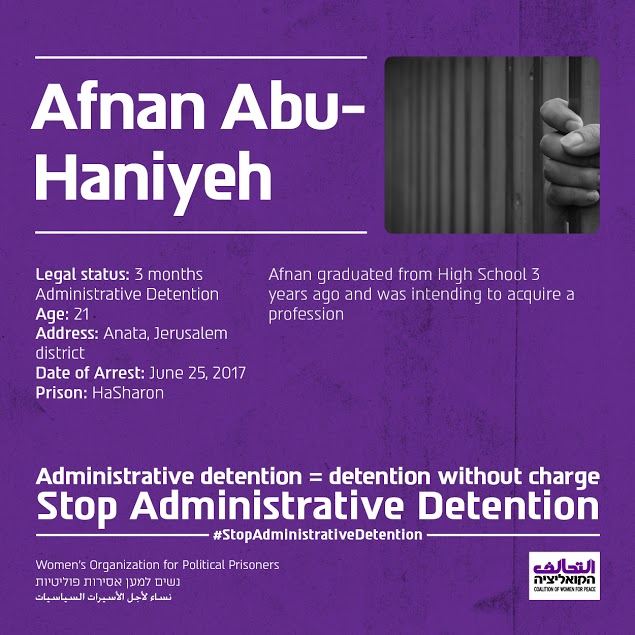 release Afnan Abu- Haniyeh
